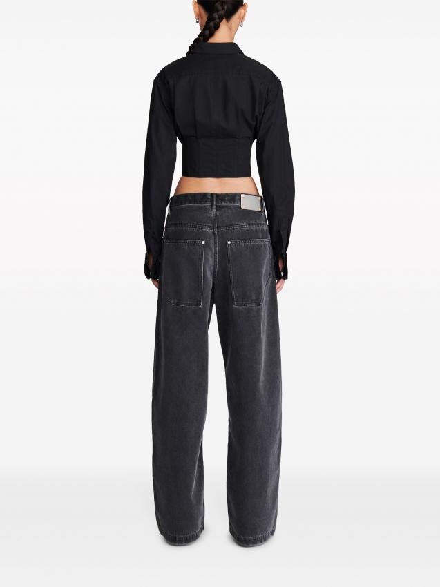 Dion Lee - cropped corset-style shirt