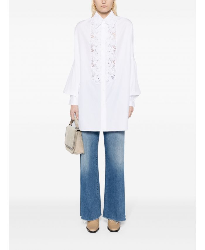 Ermanno Scervino - floral-lace cotton shirt