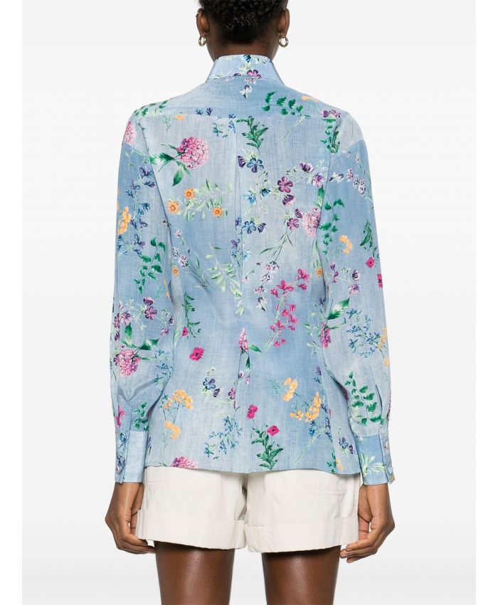 Ermanno Scervino - floral-print silk shirt