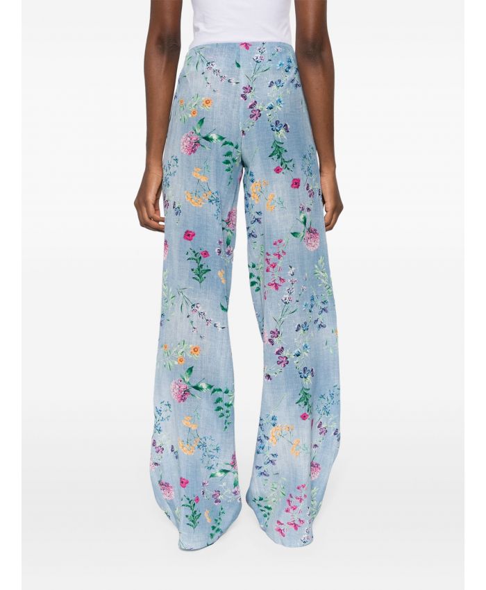 Ermanno Scervino - all-over floral-print trousers