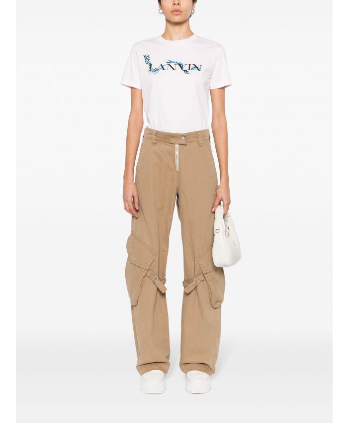 Lanvin - logo-print cotton T-shirt