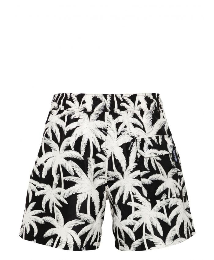 Palm Angels - palm tree-print swim shorts