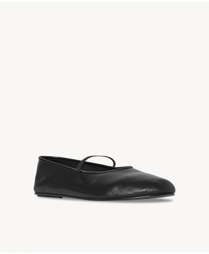 The Row - Elastic Ballet Slipper in Leather