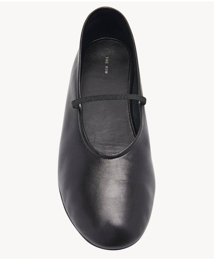 The Row - Elastic Ballet Slipper in Leather