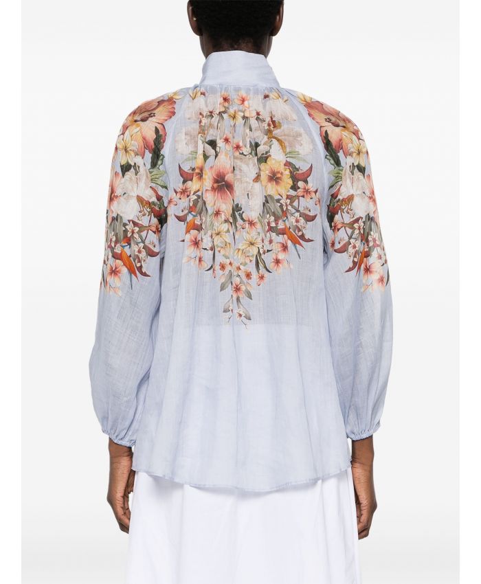 Zimmermann - Lexi Billow floral-print blouse