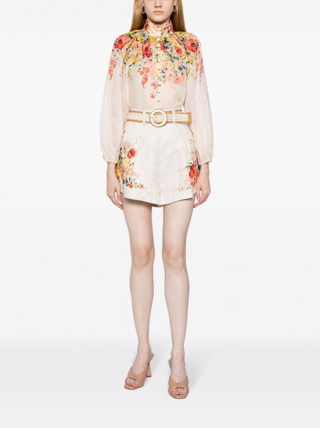 Zimmermann - Alight floral-print linen shorts