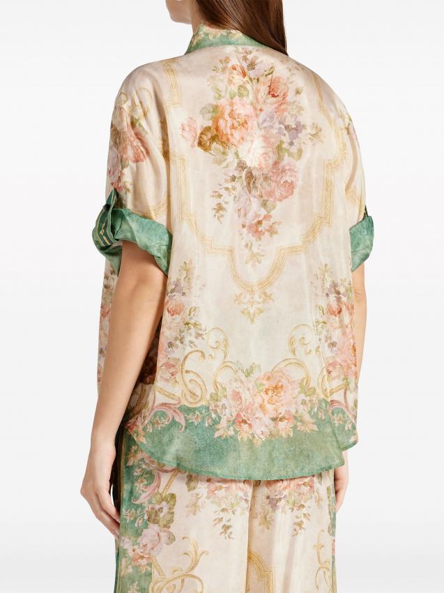 Zimmermann - August floral-print silk shirt