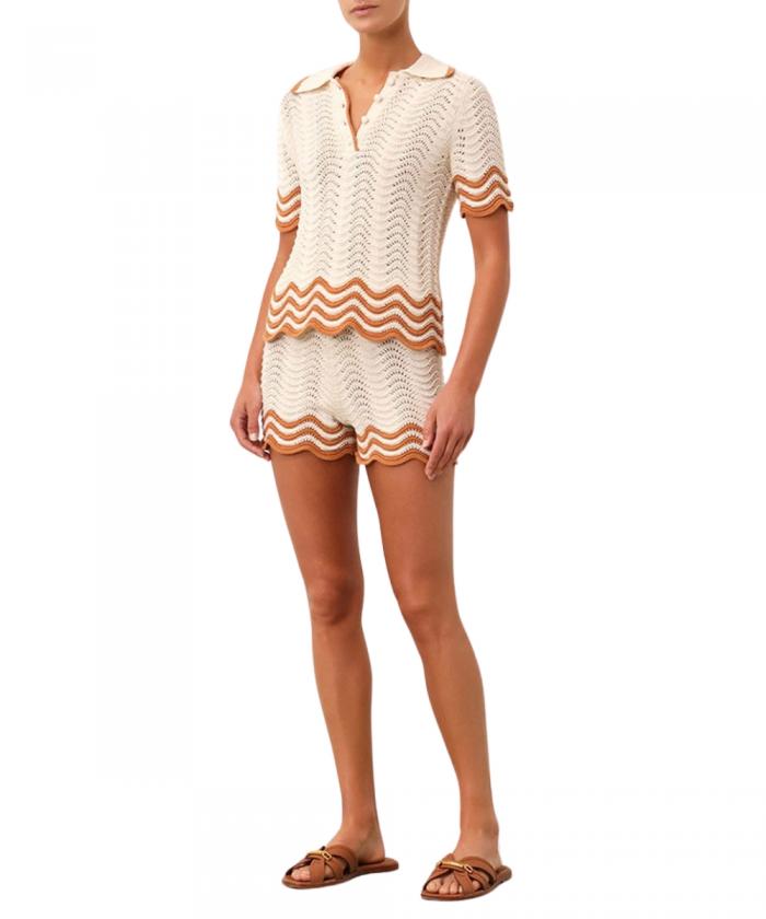 Zimmermann - The Junie Textured Knit Shorts