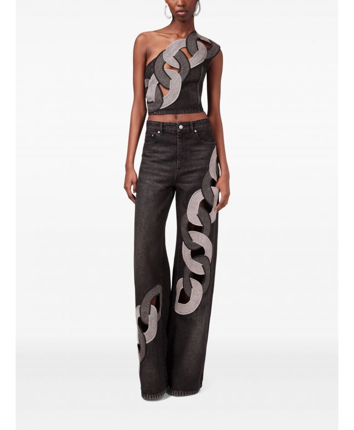 Area - chain-detail off-shoulder top