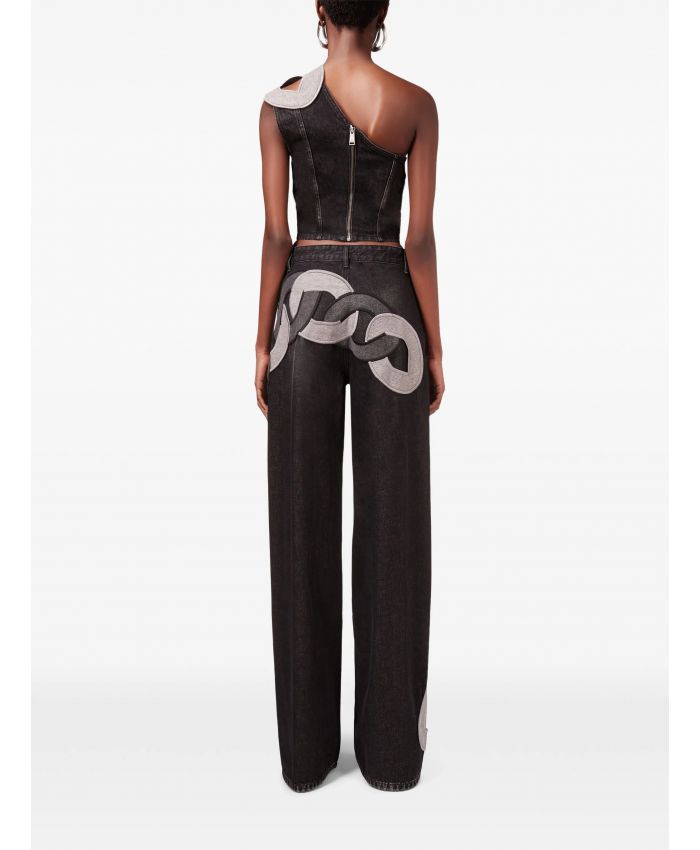 Area - chain-detail off-shoulder top