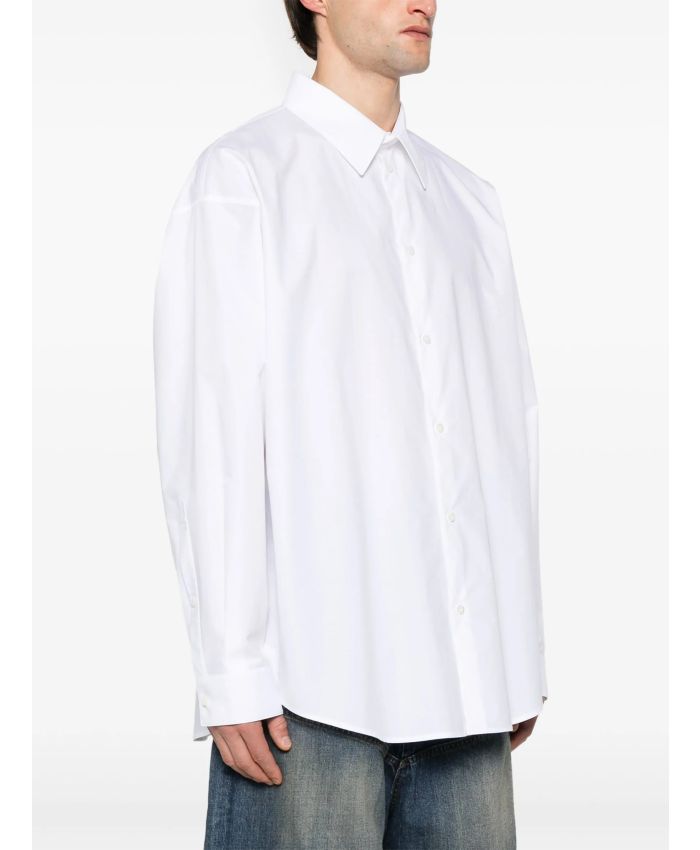 Balenciaga - logo-embroidered shirt