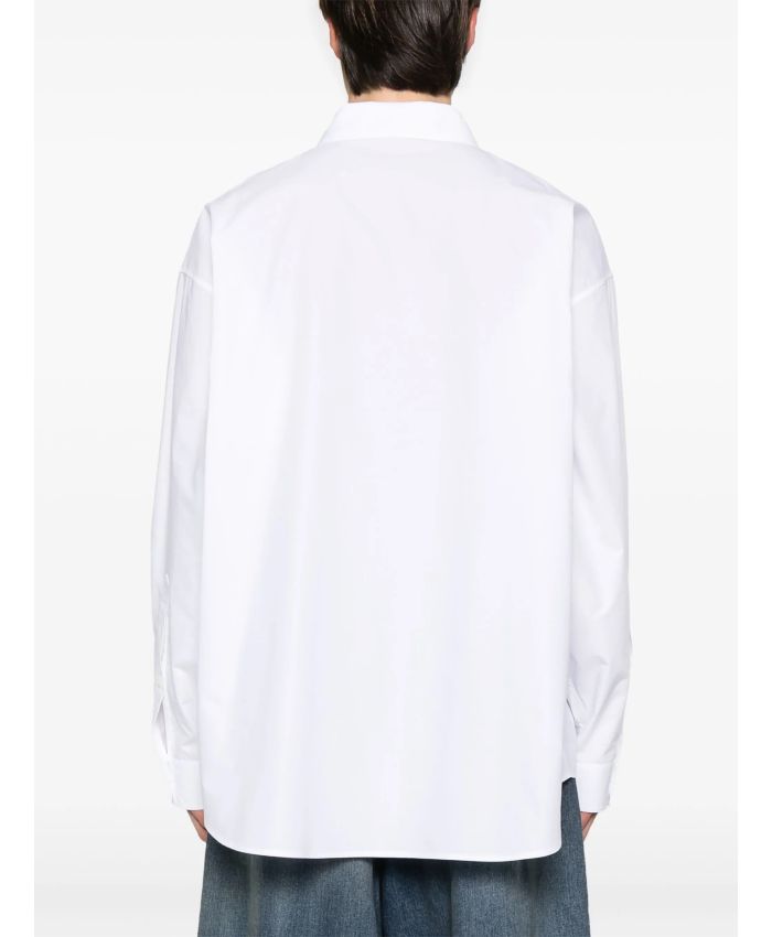 Balenciaga - logo-embroidered shirt