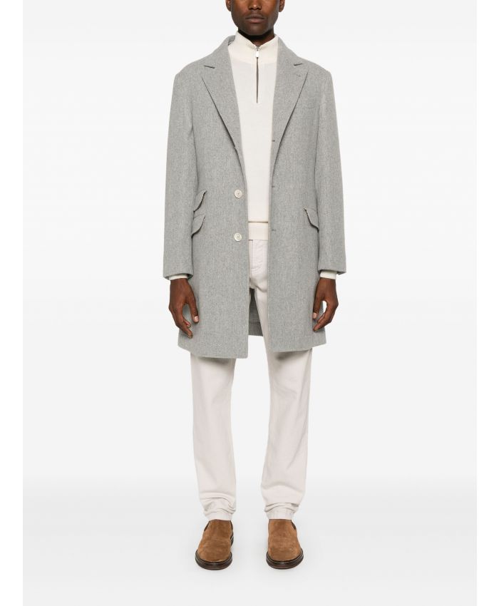 Brunello Cucinelli - logo-embroidered jeans