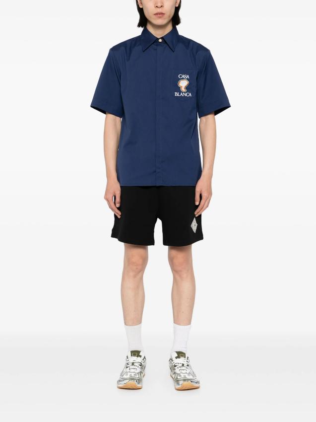 Casablanca - embroidered logo shirt