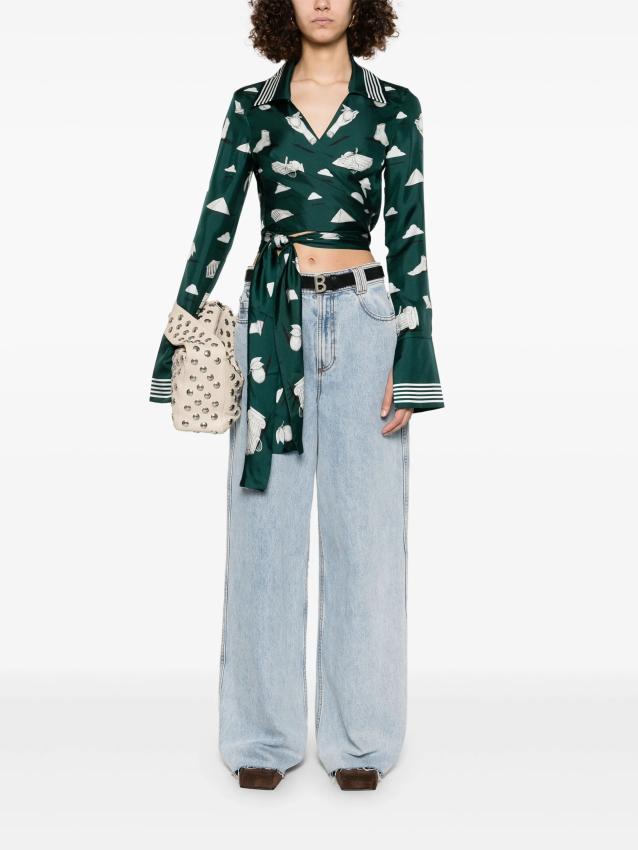 Casablanca - graphic-print blouse