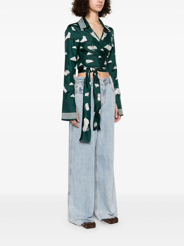 Casablanca - graphic-print blouse