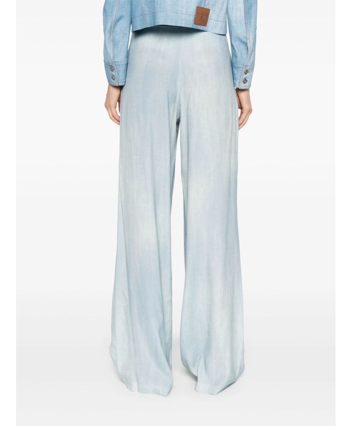 Ermanno Scervino - denim-print trousers