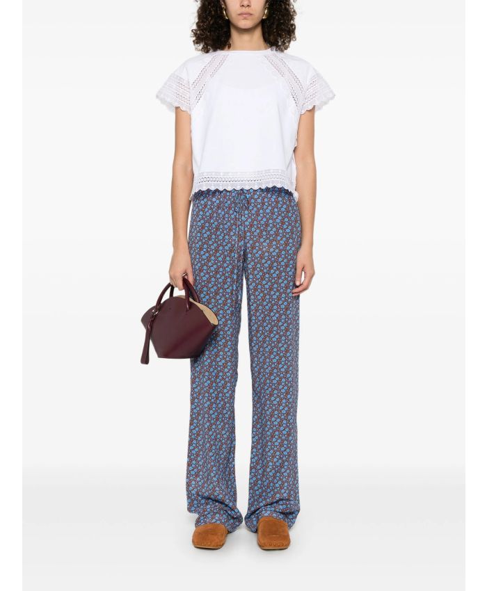 Ermanno Scervino - floral-print trousers