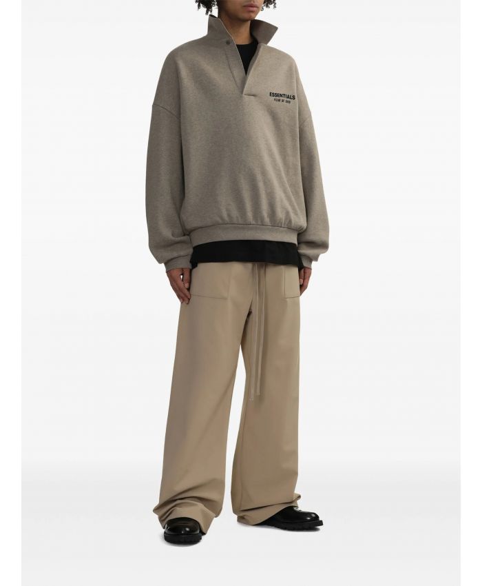 FEAR OF GOD ESSENTIALS - logo-tag track pants