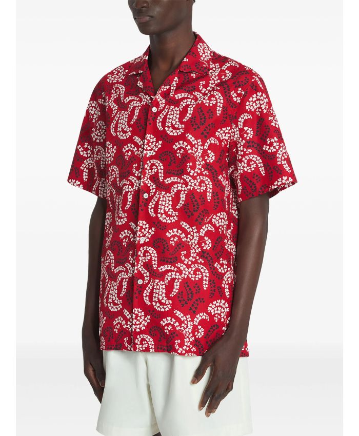 Lanvin - leaf-print shirt