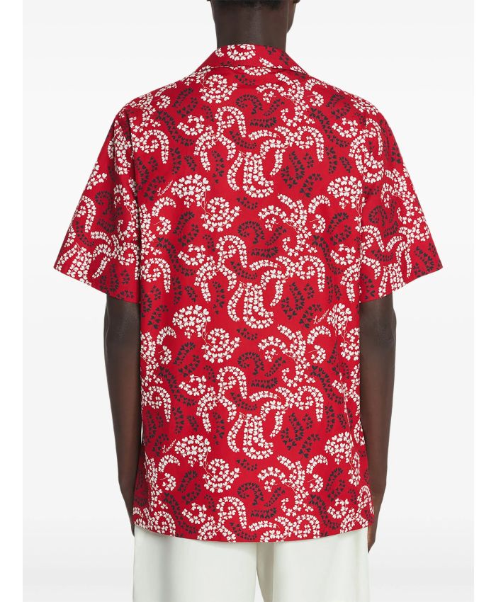 Lanvin - leaf-print shirt