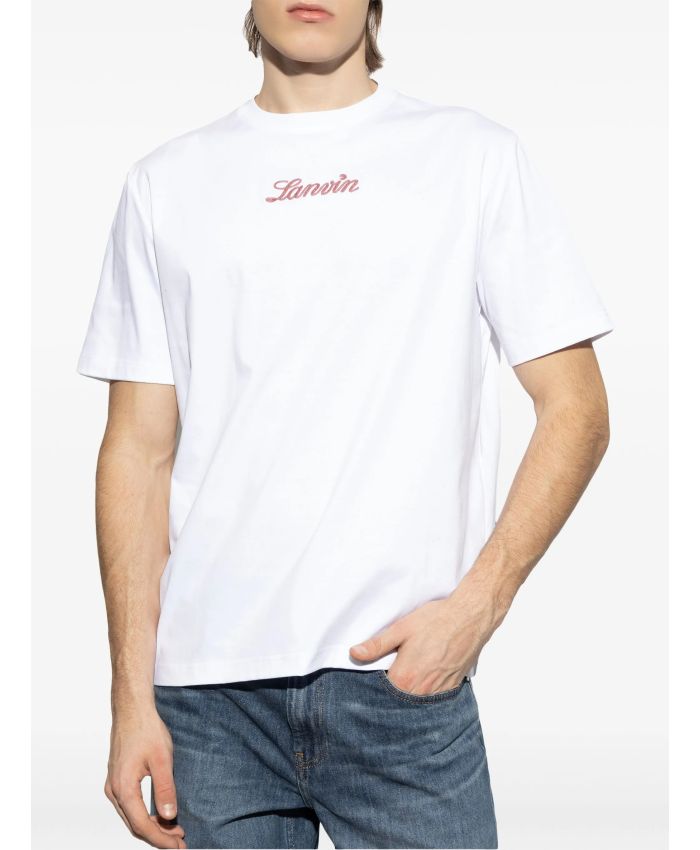 Lanvin - logo-embroidered T-shirt