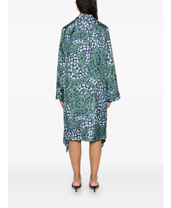Lanvin - floral-print midi dress