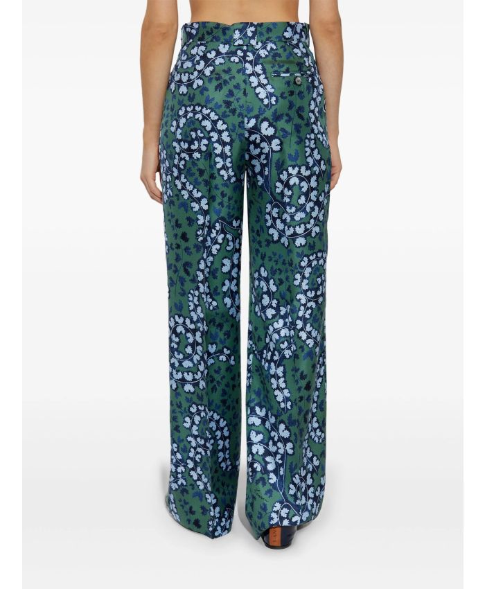 Lanvin - pleated silk trousers