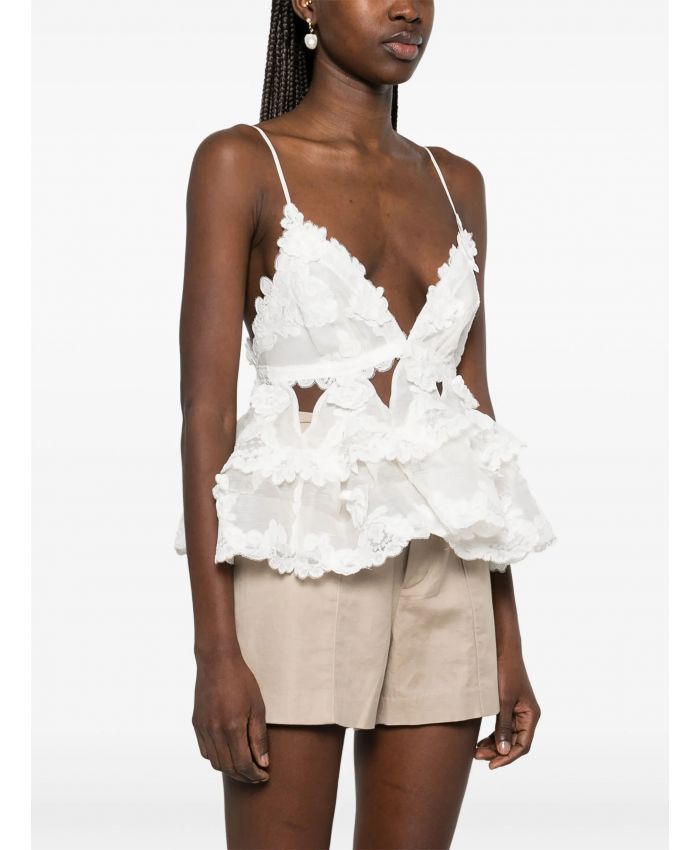 Zimmermann - crush-lace tiered top