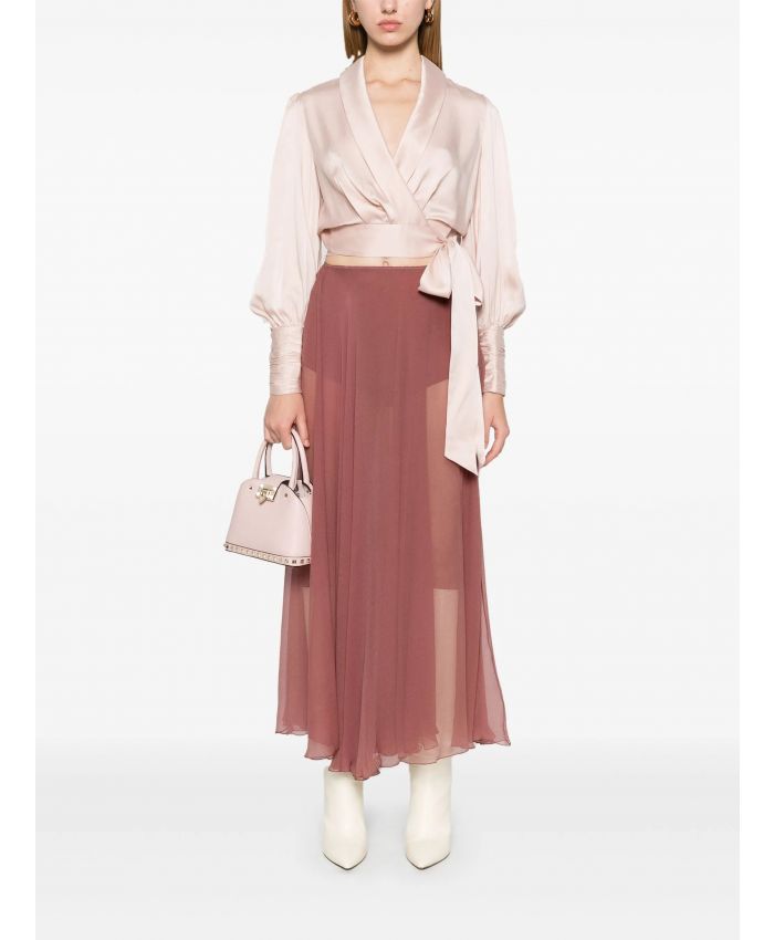 Zimmermann - silk wrap top