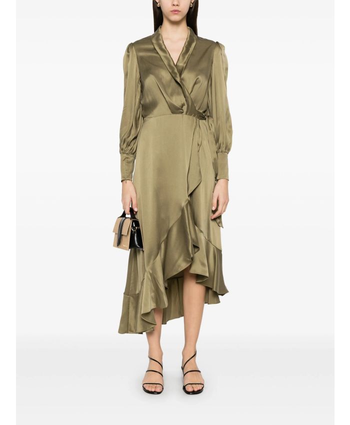 Zimmermann - wrap silk midi dress