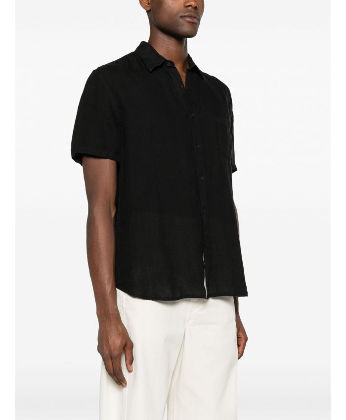 120% Lino - classic-collar linen shirt