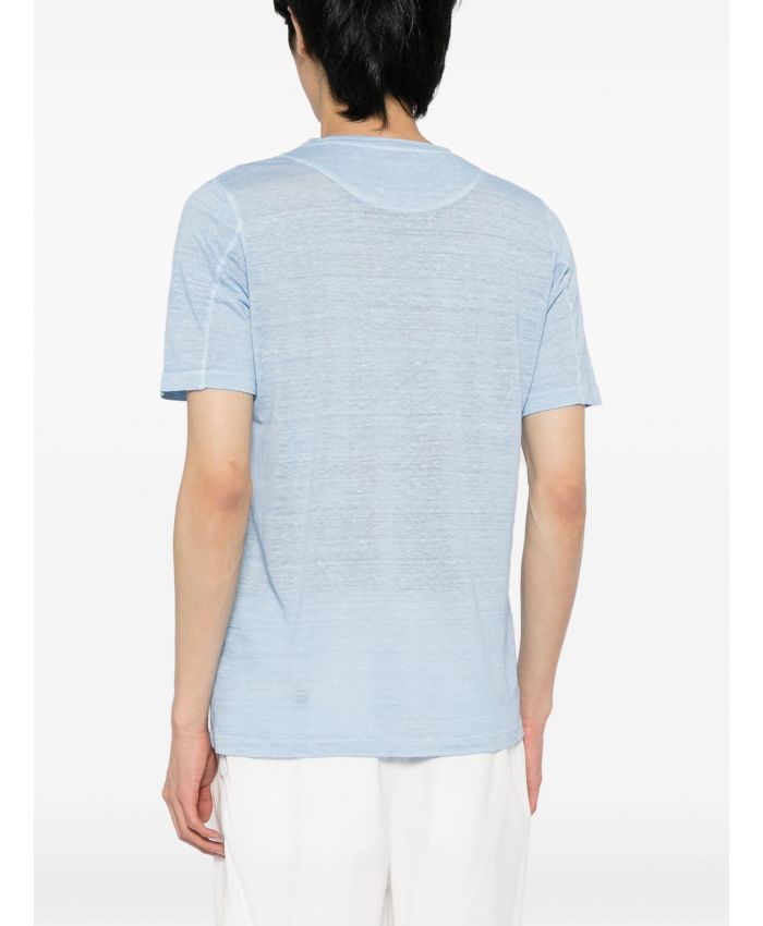 120% Lino - short-sleeved linen T-shirt