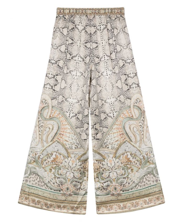 Camilla - Tower Tales silk trousers