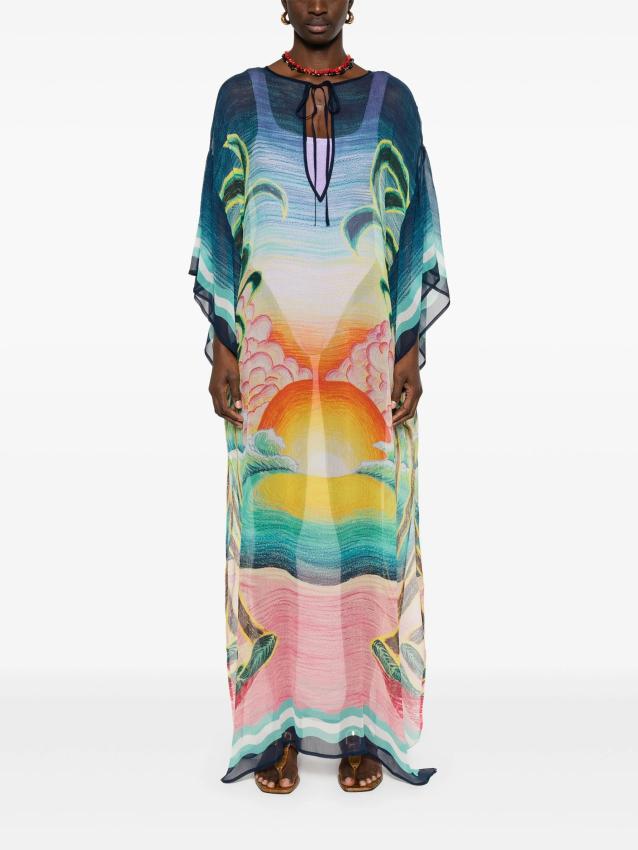 Casablanca - silk chiffon maxi dress