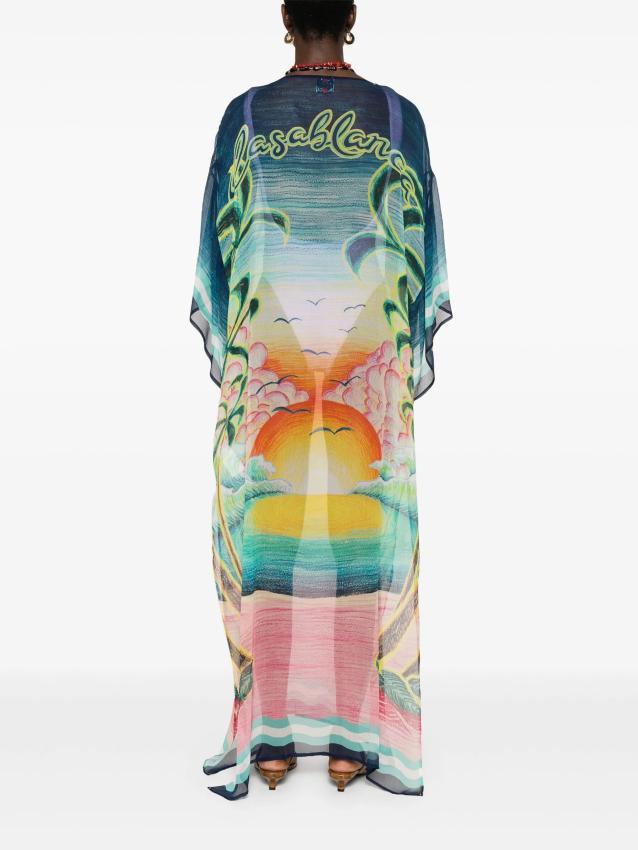 Casablanca - silk chiffon maxi dress