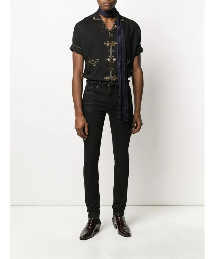 Saint Laurent - lightly coated skinny jeans