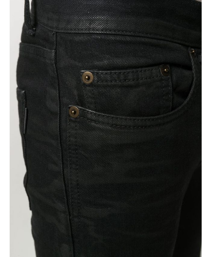 Saint Laurent - lightly coated skinny jeans