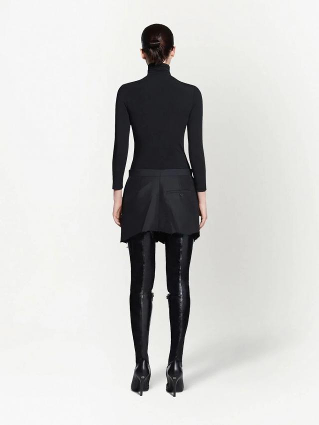 Balenciaga - tailored cut-up mini skirt