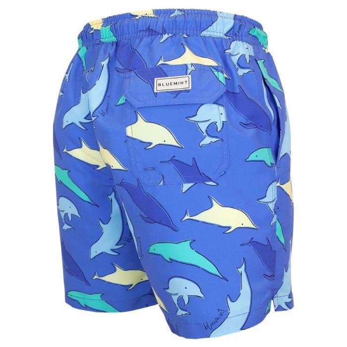 Bluemint - Arthus mid-length swim shorts blue dolphin