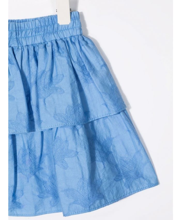 Brunello Cucinelli Kids - patterned ra-ra skirt