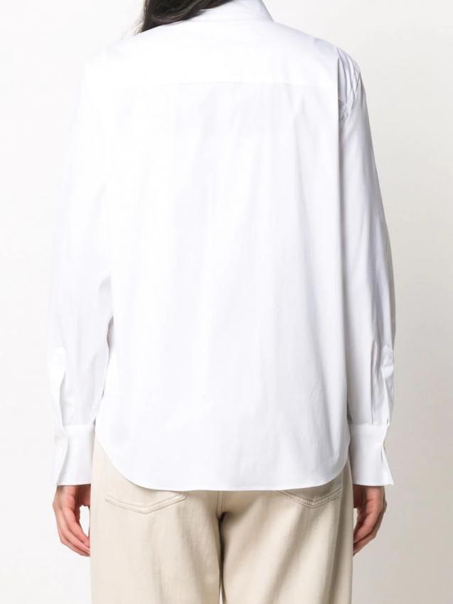 Brunello Cucinelli - beaded tab detail shirt