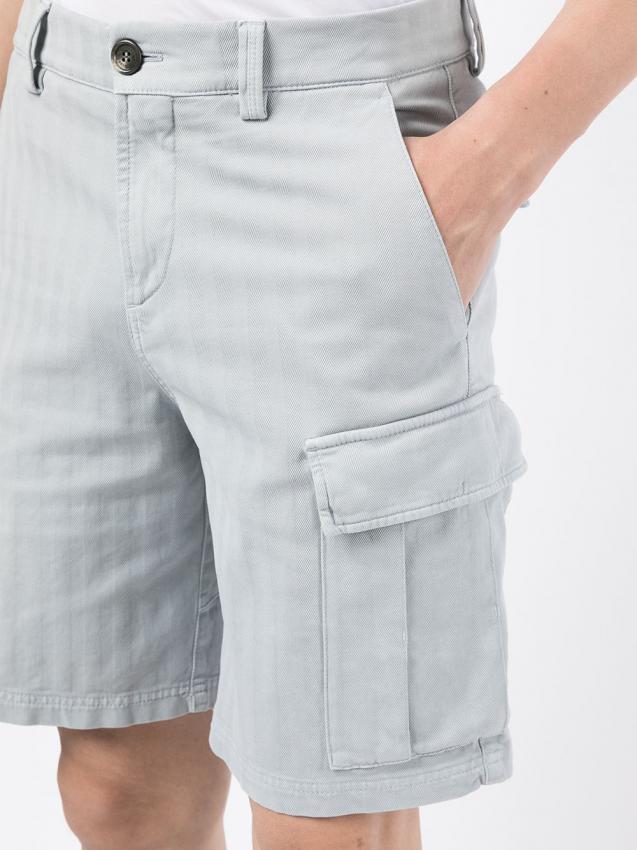 Brunello Cucinelli - striped cargo shorts