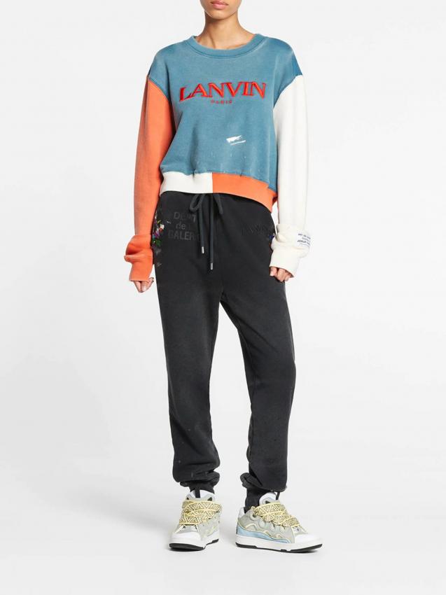 Lanvin - LONG SLEEVE LANVIN EMBROIDERED SWEAT
