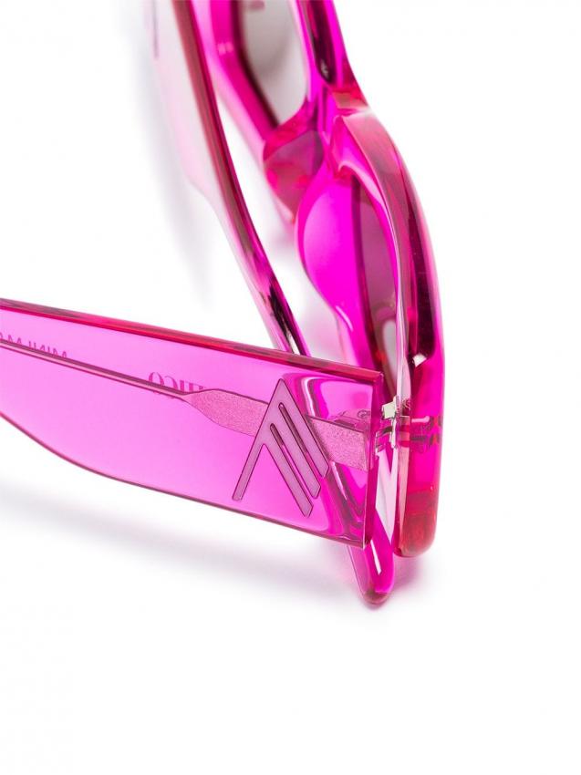 Linda Farrow - x The Attico Mini Marfa rectangle-frame sunglasses