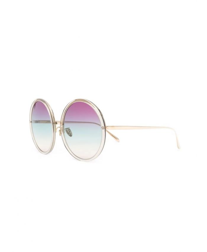 Linda Farrow - Kew oversized round-frame sunglasses