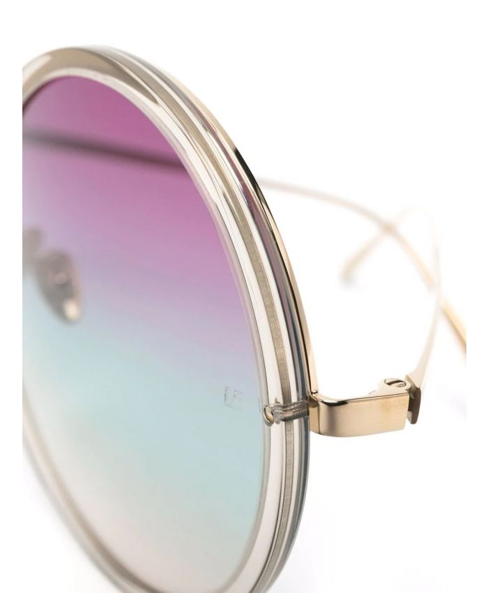 Linda Farrow - Kew oversized round-frame sunglasses