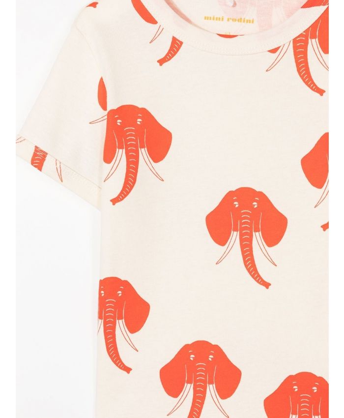 Mini Rodini - elephant-print T-shirt