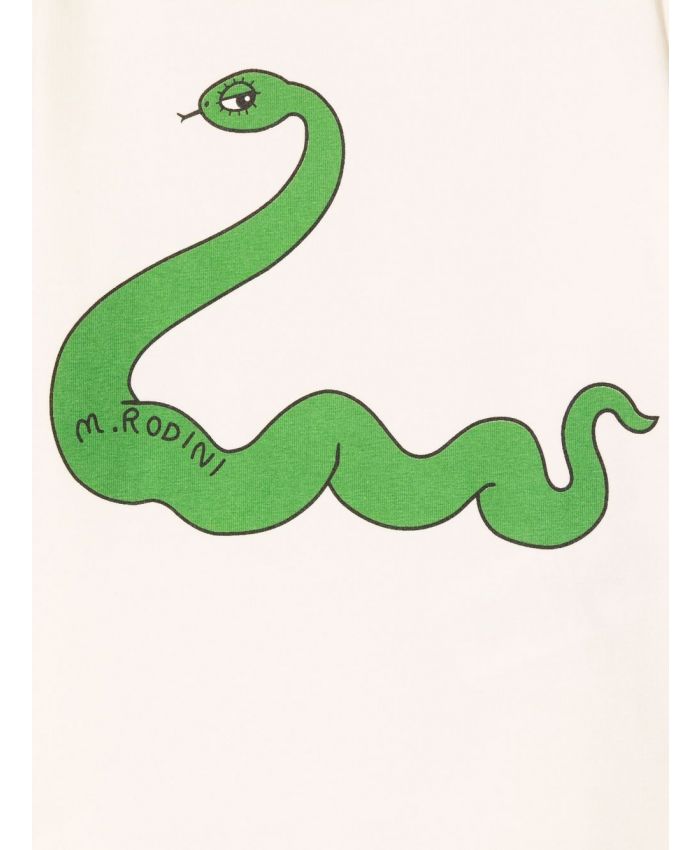Mini Rodini - Snake-print organic-cotton T-shirt