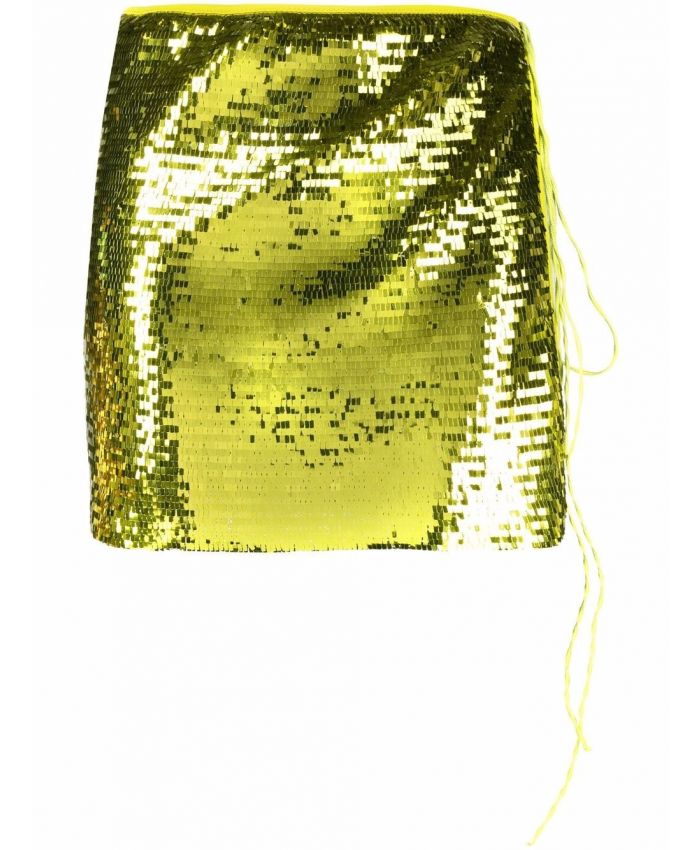 Oseree - sequined green skirt